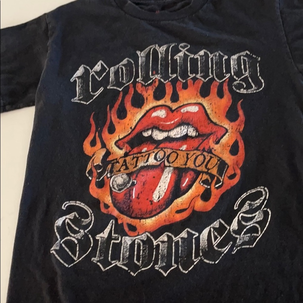 Rolling Stones T-Shirt Tattoo You Sz Small. Black